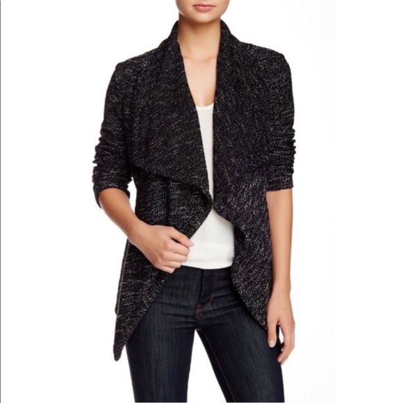 Tweed Shawl Collar Sweater Sz M - Picture 3 of 8